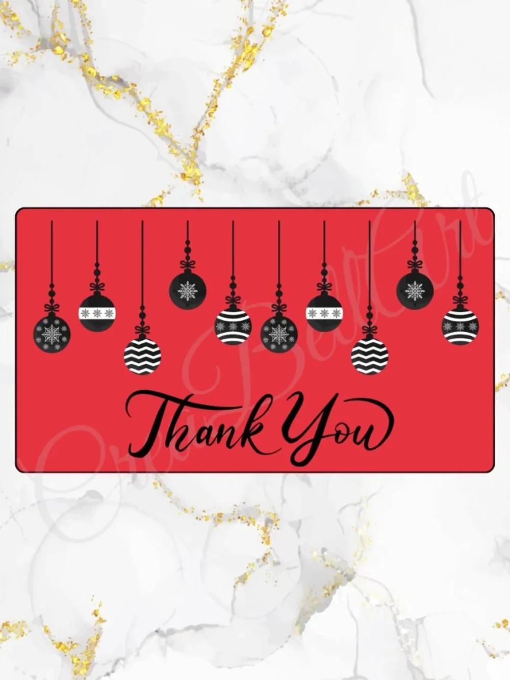 Christmas Thank You Stickers | Holiday Design | Small Business Packaging